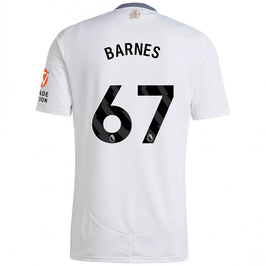 Uomo Maglia Mikell Barnes #67 Bianco Kit Gara Away 2024/25 Maglietta