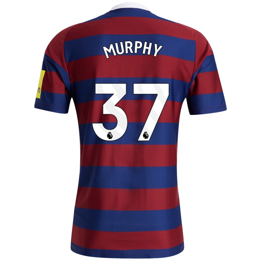 Uomo Maglia Alex Murphy #37 Borgogna Blu Navy Kit Gara Away 2024/25 Maglietta