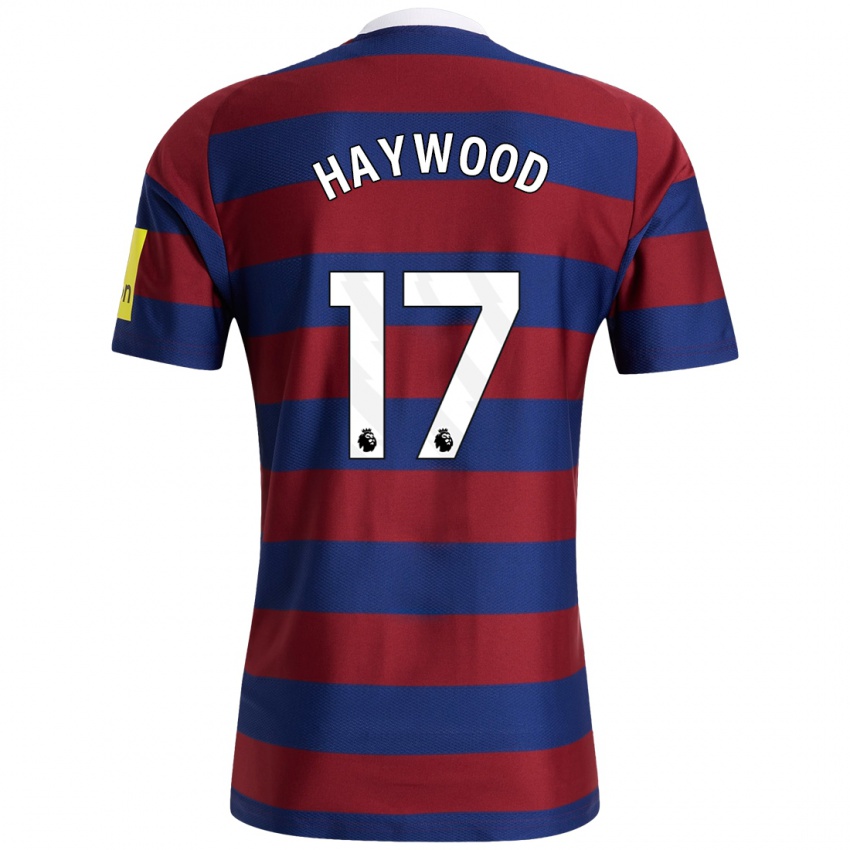 Uomo Maglia Sophie Haywood #17 Borgogna Blu Navy Kit Gara Away 2024/25 Maglietta