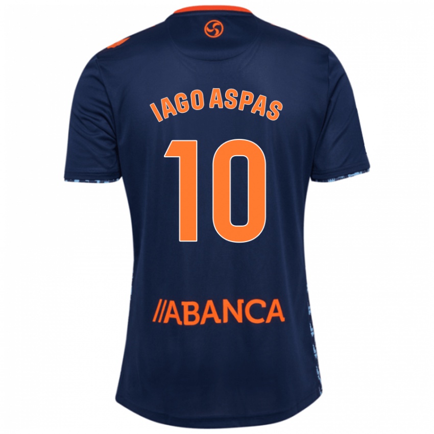 Uomo Maglia Iago Aspas #10 Blu Navy Kit Gara Away 2024/25 Maglietta