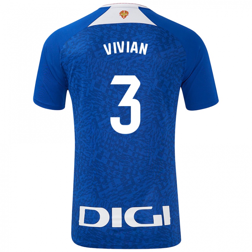 Uomo Maglia Dani Vivian #3 Blu Royal Kit Gara Away 2024/25 Maglietta