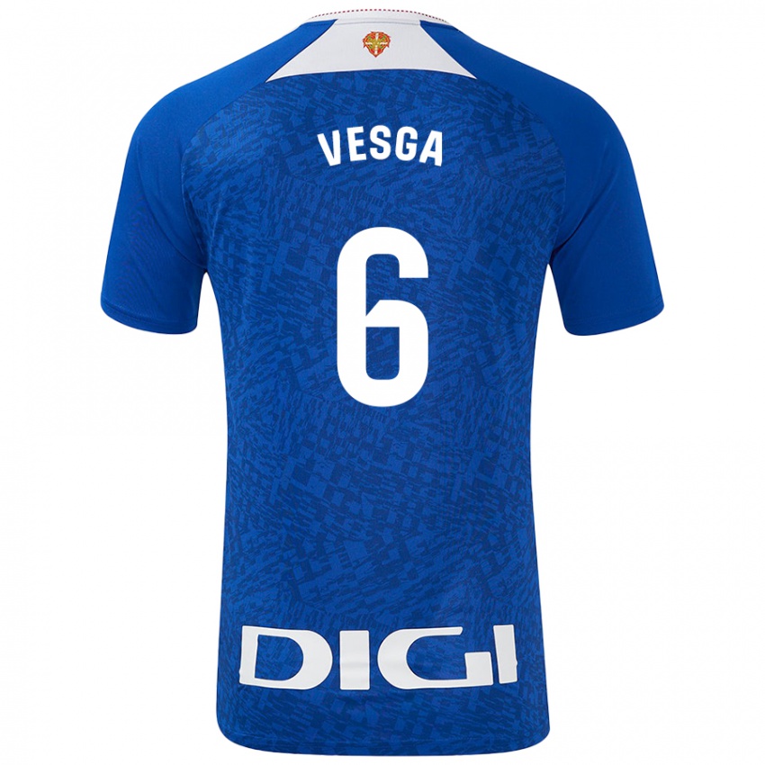 Uomo Maglia Mikel Vesga #6 Blu Royal Kit Gara Away 2024/25 Maglietta