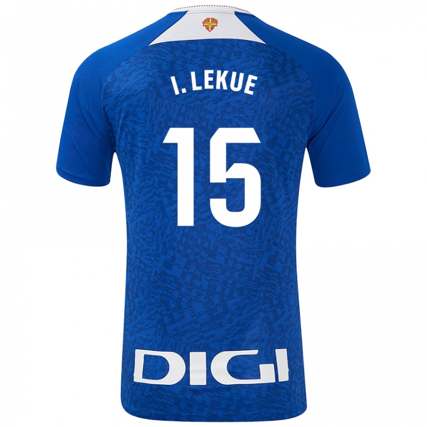 Uomo Maglia Inigo Lekue #15 Blu Royal Kit Gara Away 2024/25 Maglietta