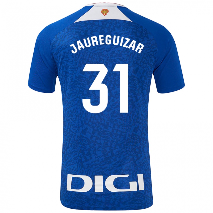 Uomo Maglia Mikel Jauregizar #31 Blu Royal Kit Gara Away 2024/25 Maglietta