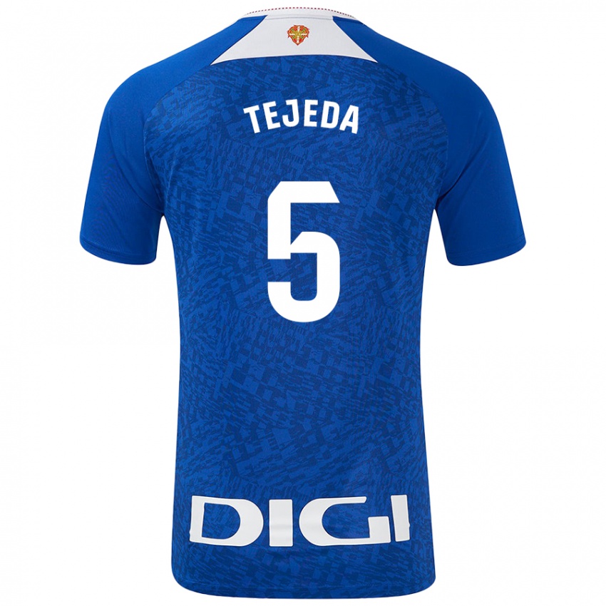 Uomo Maglia Diego Tejeda #5 Blu Royal Kit Gara Away 2024/25 Maglietta