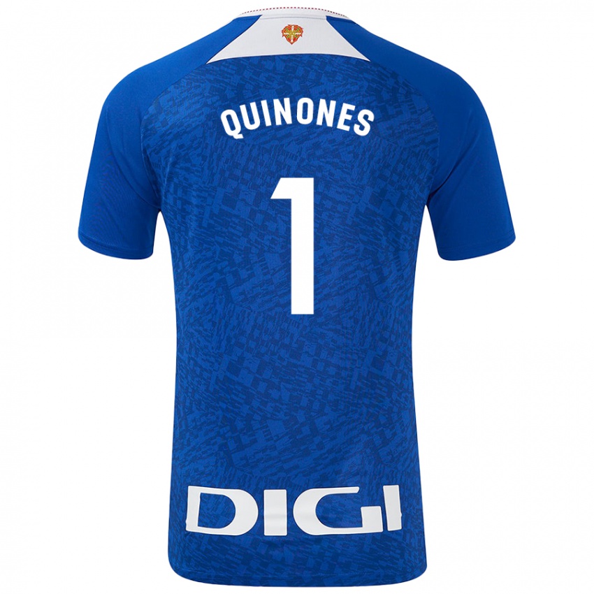 Uomo Maglia Mariasun Quiñones #1 Blu Royal Kit Gara Away 2024/25 Maglietta