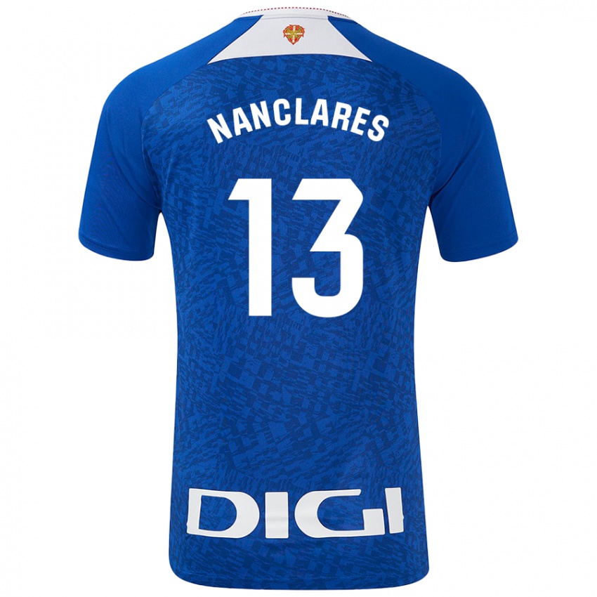 Uomo Maglia Adriana Nanclares #13 Blu Royal Kit Gara Away 2024/25 Maglietta