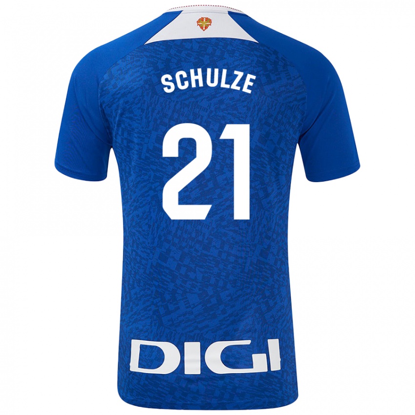 Uomo Maglia Bibiane Schulze #21 Blu Royal Kit Gara Away 2024/25 Maglietta