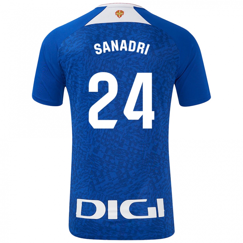 Uomo Maglia Sanadri #24 Blu Royal Kit Gara Away 2024/25 Maglietta