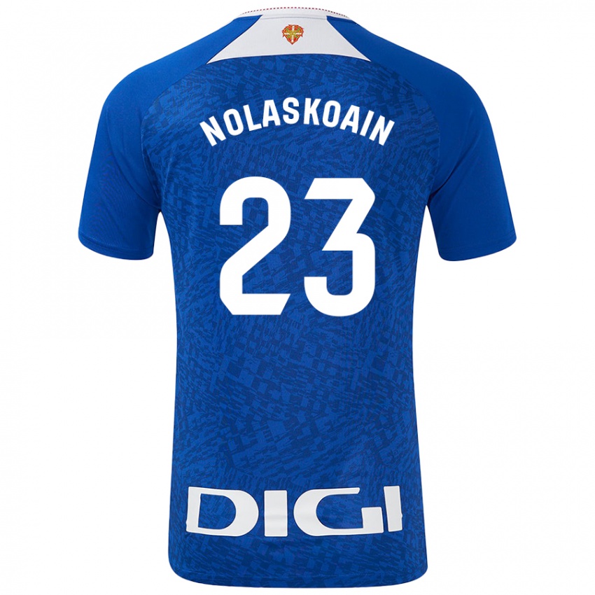 Uomo Maglia Peru Nolaskoain #23 Blu Royal Kit Gara Away 2024/25 Maglietta