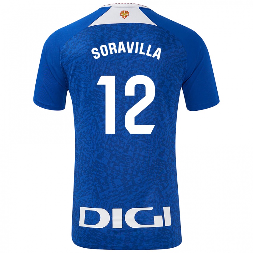 Uomo Maglia Ander Soravilla #12 Blu Royal Kit Gara Away 2024/25 Maglietta