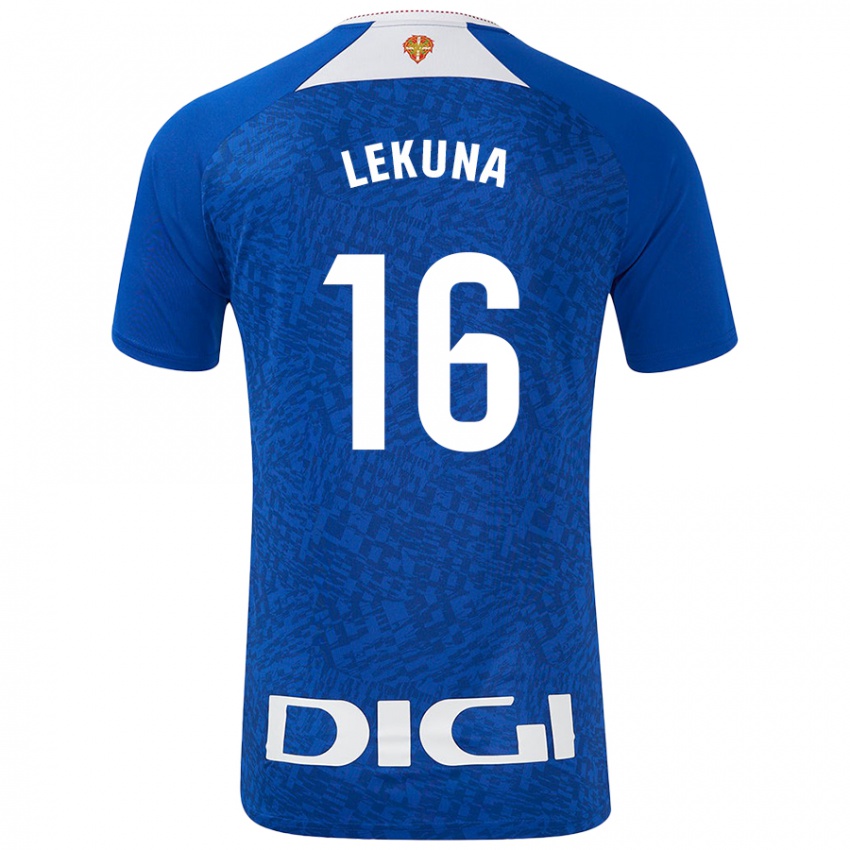 Uomo Maglia Adrián Lekuna #16 Blu Royal Kit Gara Away 2024/25 Maglietta