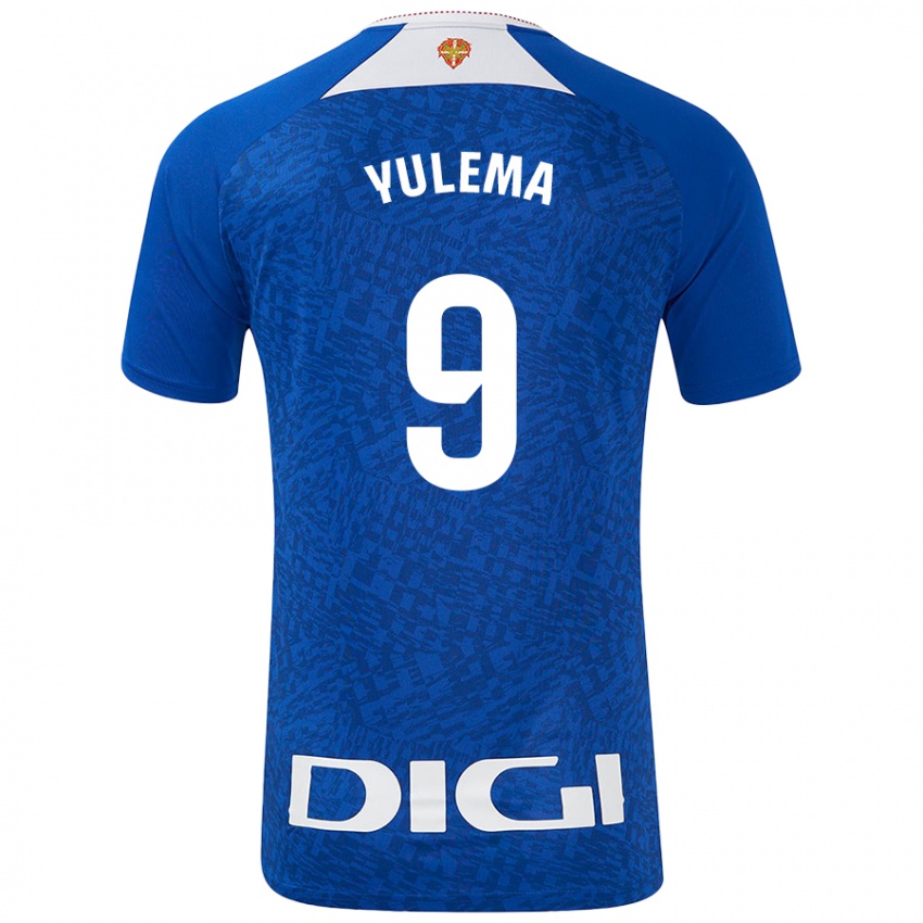 Uomo Maglia Yulema Corres Somovilla #9 Blu Royal Kit Gara Away 2024/25 Maglietta