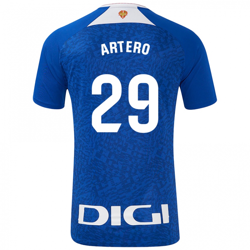 Uomo Maglia Marina Artero Moreno #29 Blu Royal Kit Gara Away 2024/25 Maglietta