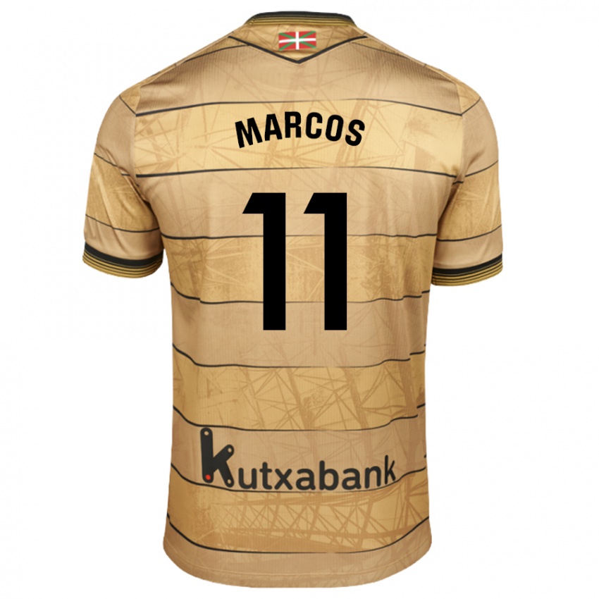 Uomo Maglia Cecilia Marcos Nabal #11 Marrone Kit Gara Away 2024/25 Maglietta