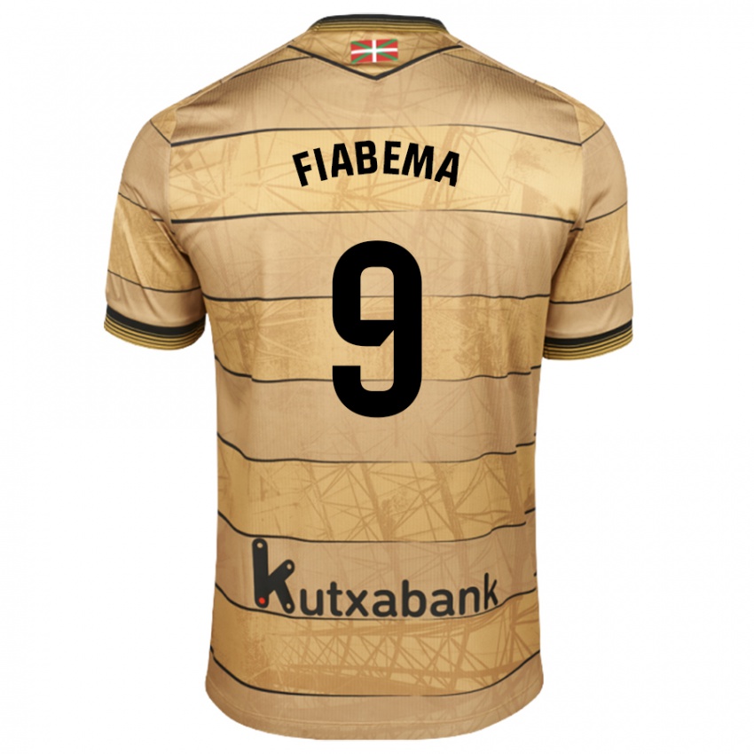 Uomo Maglia Bryan Fiabema #9 Marrone Kit Gara Away 2024/25 Maglietta