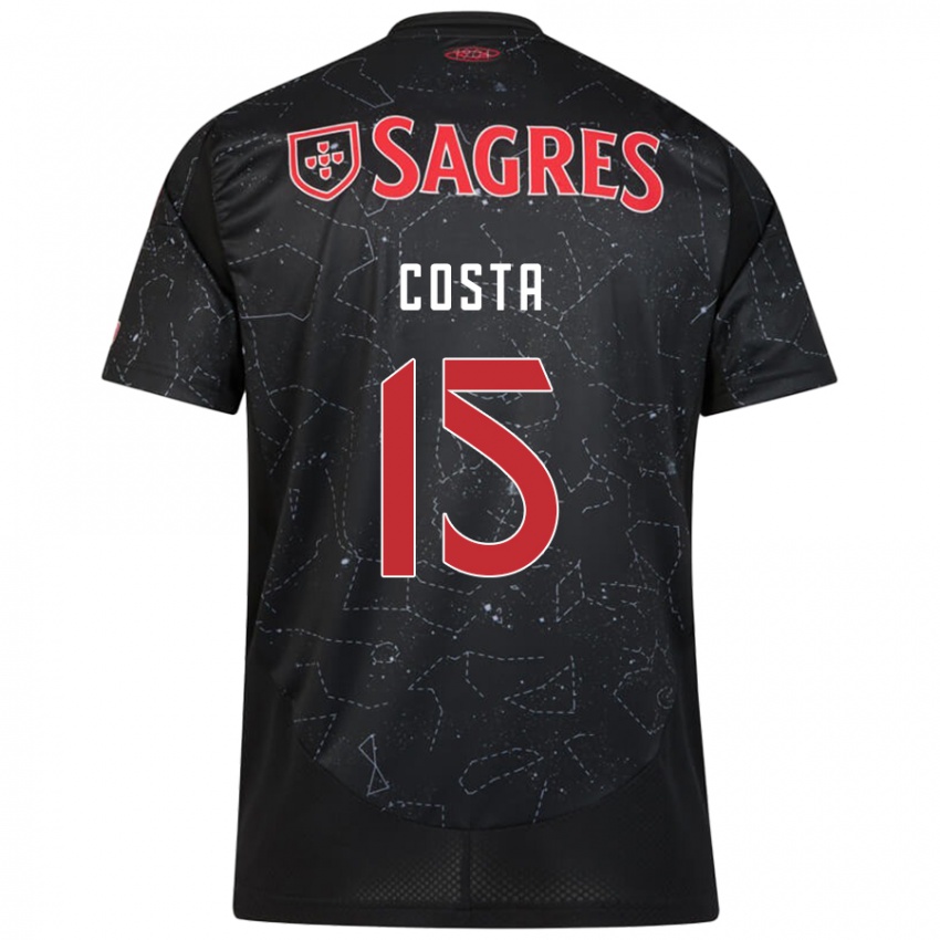 Uomo Maglia Carole Costa #15 Nero Rosso Kit Gara Away 2024/25 Maglietta