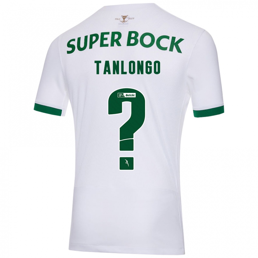 Uomo Maglia Mateo Tanlongo #0 Bianco Verde Kit Gara Away 2024/25 Maglietta