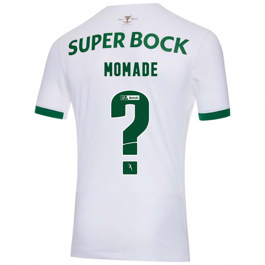 Uomo Maglia Rayhan Momade #0 Bianco Verde Kit Gara Away 2024/25 Maglietta