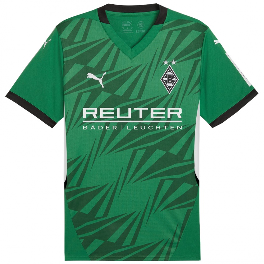 Uomo Maglia Manu Kone #17 Verde Bianco Kit Gara Away 2024/25 Maglietta