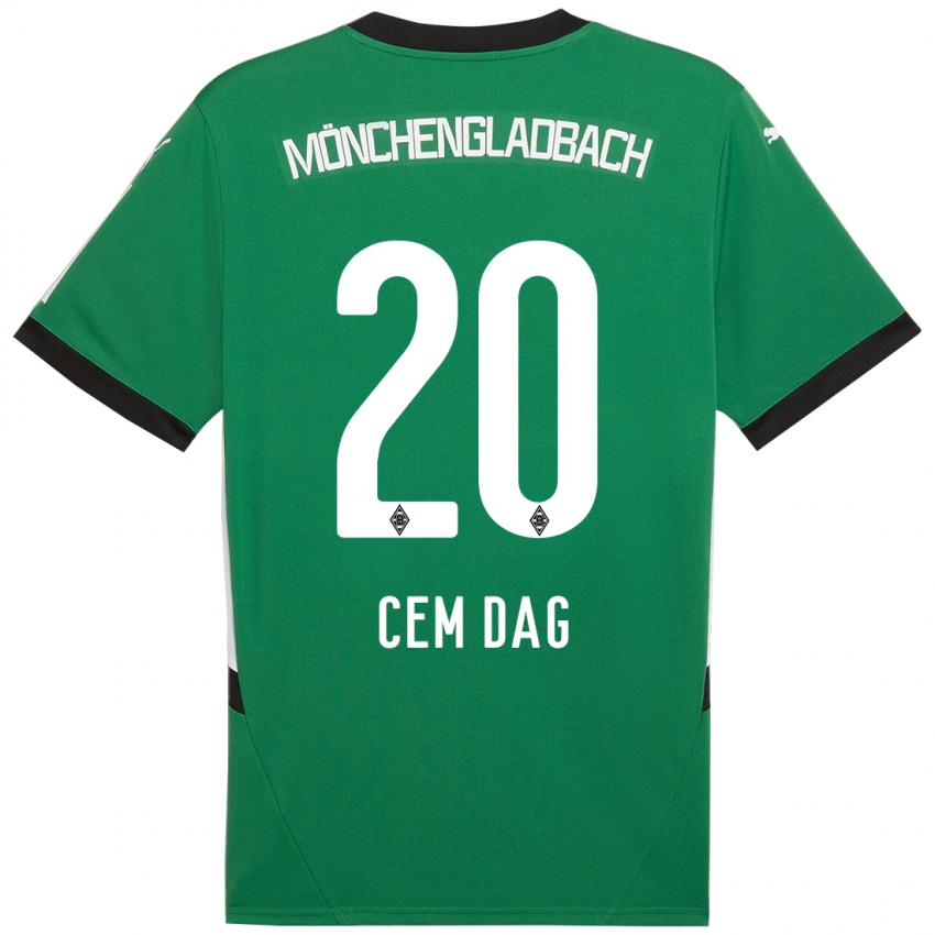 Uomo Maglia Cem Dag #20 Verde Bianco Kit Gara Away 2024/25 Maglietta