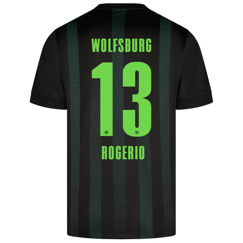 Uomo Maglia Rogerio #13 Verde Scuro Kit Gara Away 2024/25 Maglietta