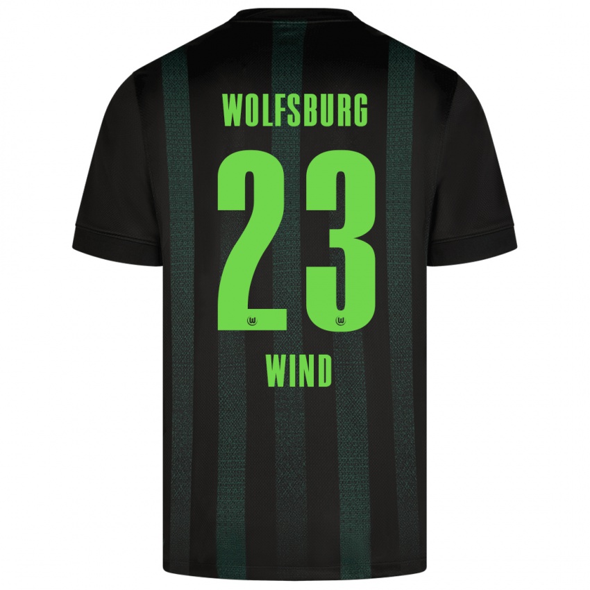 Uomo Maglia Jonas Wind #23 Verde Scuro Kit Gara Away 2024/25 Maglietta