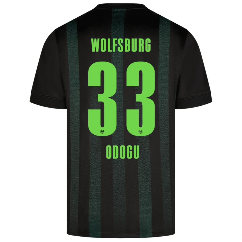 Uomo Maglia David Odogu #33 Verde Scuro Kit Gara Away 2024/25 Maglietta