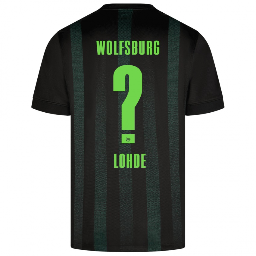 Uomo Maglia Sven Lohde #0 Verde Scuro Kit Gara Away 2024/25 Maglietta