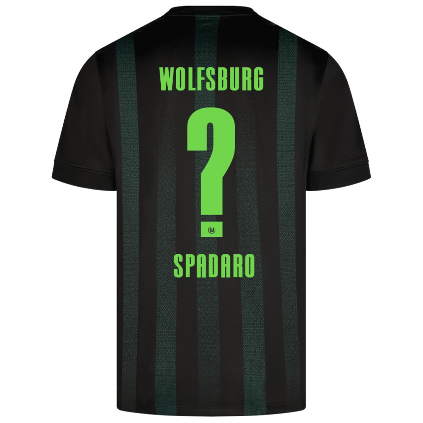 Uomo Maglia Michele Spadaro #0 Verde Scuro Kit Gara Away 2024/25 Maglietta