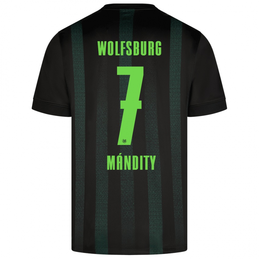 Uomo Maglia Márkó Mándity #7 Verde Scuro Kit Gara Away 2024/25 Maglietta