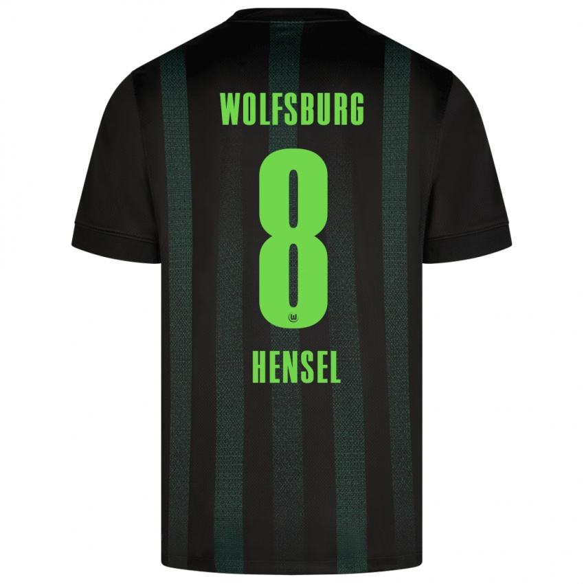 Uomo Maglia Pharell Hensel #8 Verde Scuro Kit Gara Away 2024/25 Maglietta