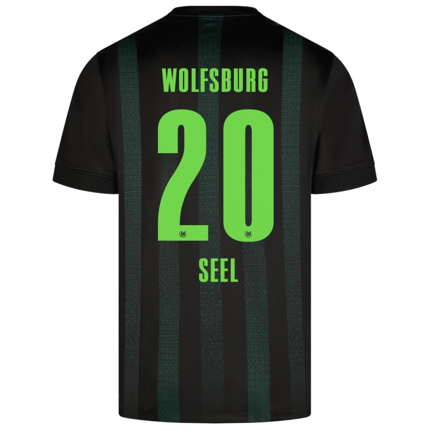 Uomo Maglia William Seel #20 Verde Scuro Kit Gara Away 2024/25 Maglietta