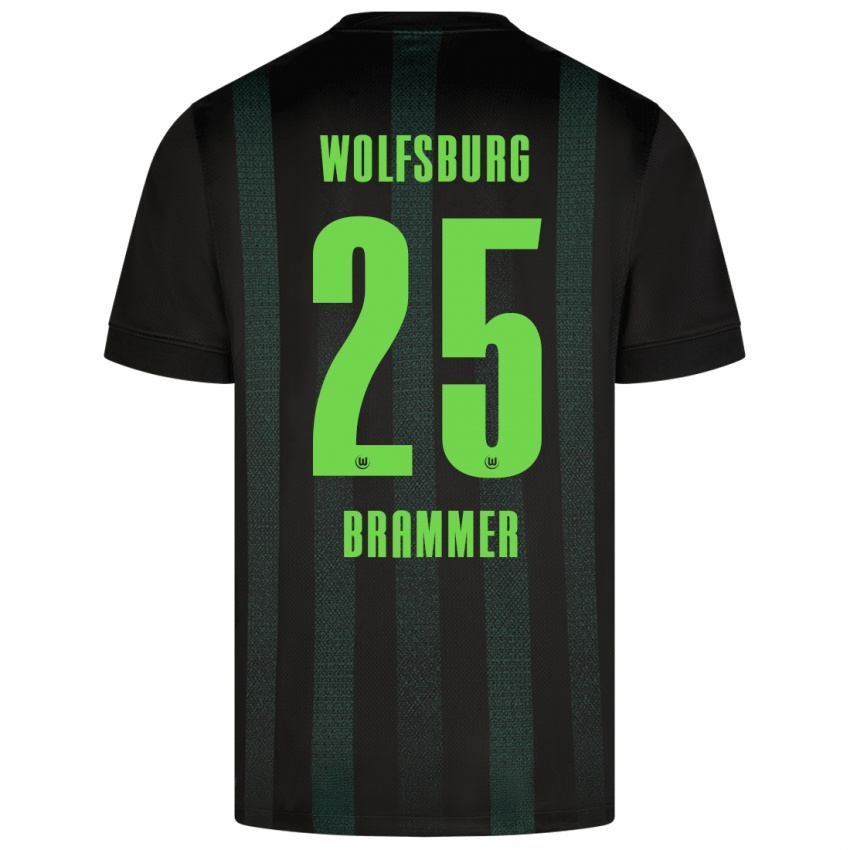 Uomo Maglia Ole Brammer #25 Verde Scuro Kit Gara Away 2024/25 Maglietta