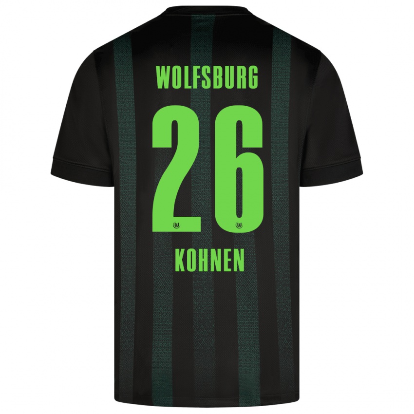 Uomo Maglia Ben Kohnen #26 Verde Scuro Kit Gara Away 2024/25 Maglietta