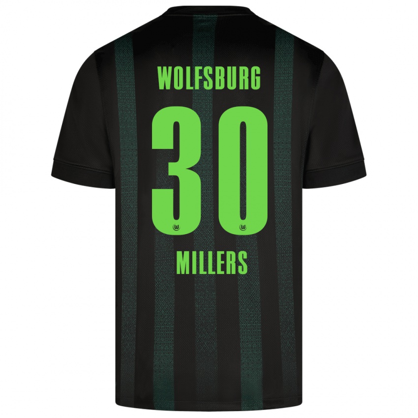 Uomo Maglia Kristers Millers #30 Verde Scuro Kit Gara Away 2024/25 Maglietta