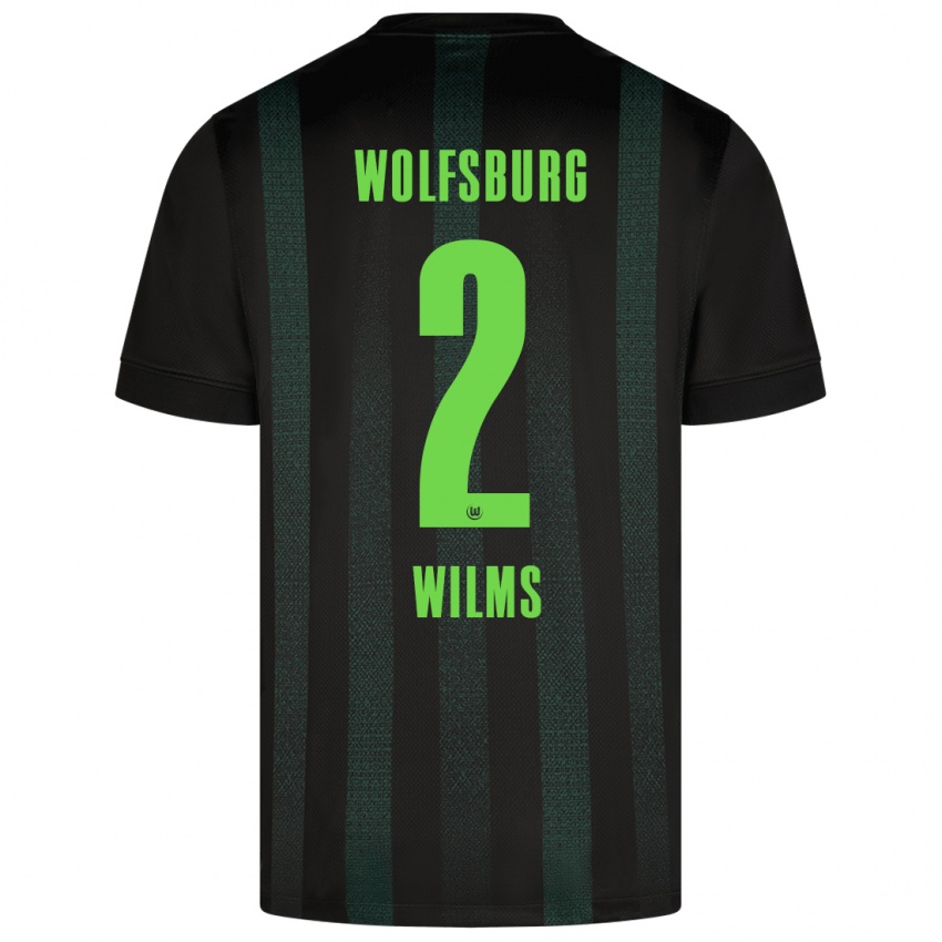 Uomo Maglia Lynn Wilms #2 Verde Scuro Kit Gara Away 2024/25 Maglietta