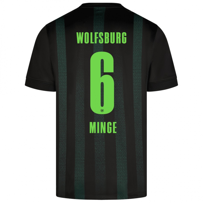 Uomo Maglia Janina Minge #6 Verde Scuro Kit Gara Away 2024/25 Maglietta