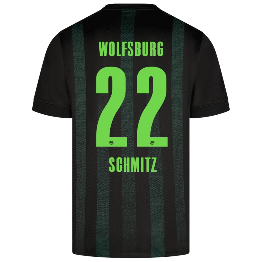 Uomo Maglia Lisa Schmitz #22 Verde Scuro Kit Gara Away 2024/25 Maglietta