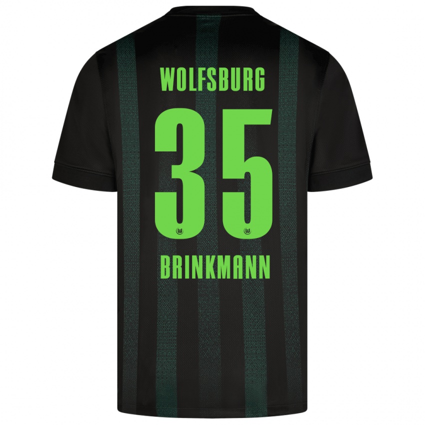 Uomo Maglia Karla Brinkmann #35 Verde Scuro Kit Gara Away 2024/25 Maglietta