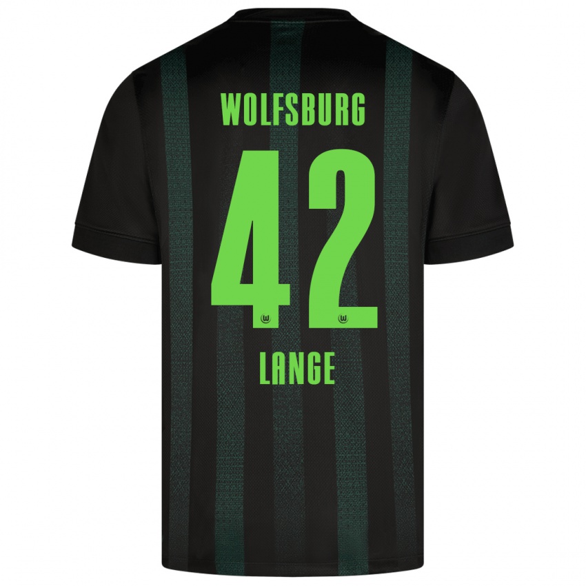 Uomo Maglia Felix Lange #42 Verde Scuro Kit Gara Away 2024/25 Maglietta