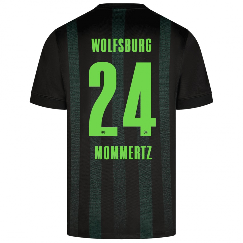 Uomo Maglia Benjamin Mommertz #24 Verde Scuro Kit Gara Away 2024/25 Maglietta