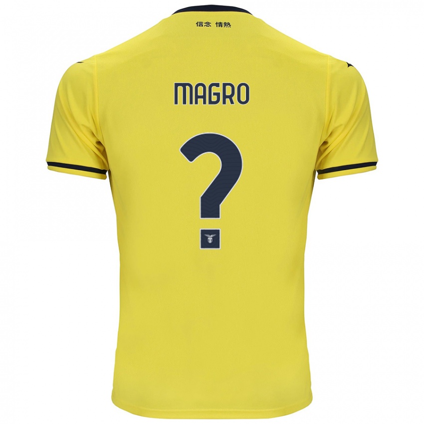 Uomo Maglia Federico Magro #0 Giallo Kit Gara Away 2024/25 Maglietta