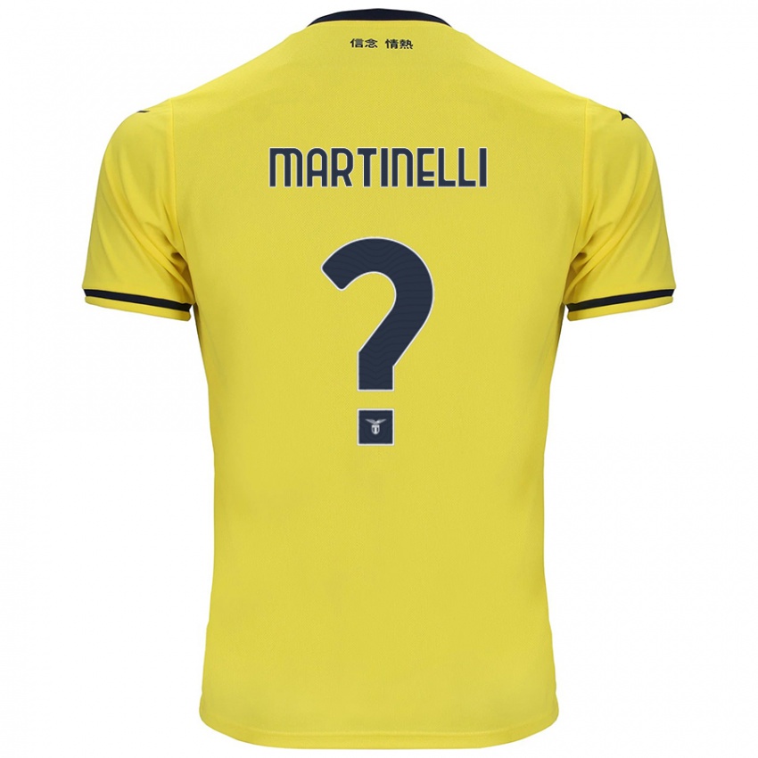 Uomo Maglia Leonardo Martinelli #0 Giallo Kit Gara Away 2024/25 Maglietta