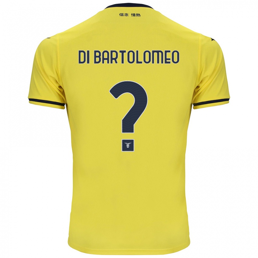 Uomo Maglia Damiano Di Bartolomeo #0 Giallo Kit Gara Away 2024/25 Maglietta