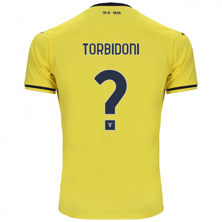 Uomo Maglia Marco Torbidoni #0 Giallo Kit Gara Away 2024/25 Maglietta