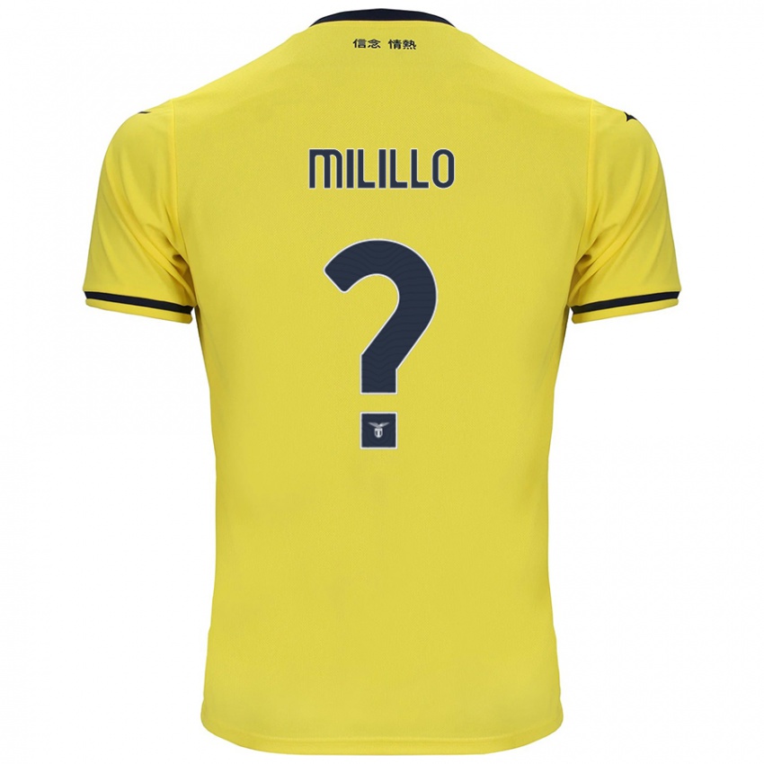 Uomo Maglia Flavio Milillo #0 Giallo Kit Gara Away 2024/25 Maglietta