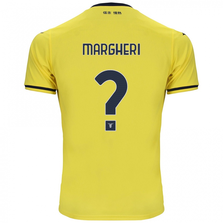 Uomo Maglia Emanuele Margheri #0 Giallo Kit Gara Away 2024/25 Maglietta