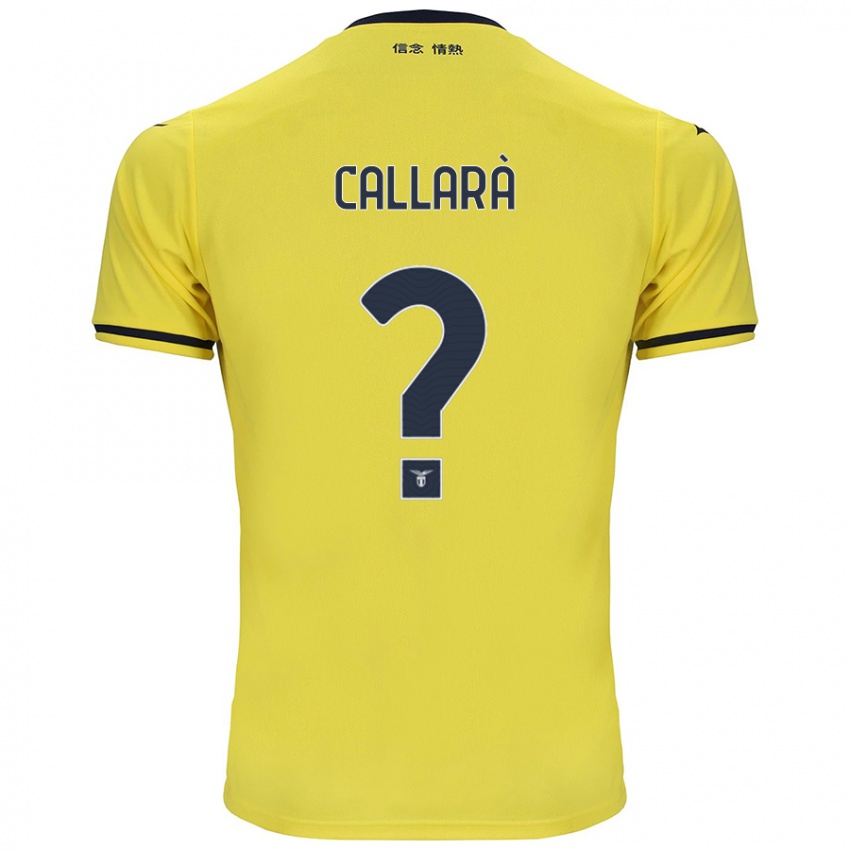 Uomo Maglia Nicholas Callarà #0 Giallo Kit Gara Away 2024/25 Maglietta