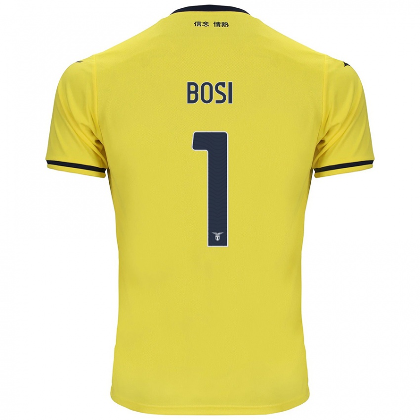 Uomo Maglia Gioele Bosi #1 Giallo Kit Gara Away 2024/25 Maglietta